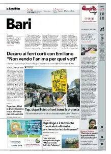 la Repubblica Bari - 27 Ottobre 2018