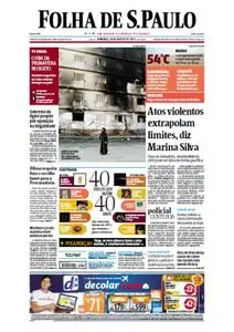 Jornal Folha de São Paulo - 18 de agosto de 2013 - Domingo