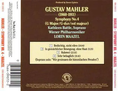 Wiener Philharmoniker - Mahler: Symphony No. 4 (1984) {CBS Masterworks} **[RE-UP]**