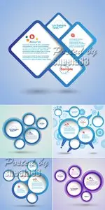 Abstract Speech Bubbles Vector