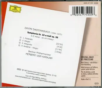 Berliner Philharmoniker, Herbert von Karajan - Dmitri Shostakovich: Symphony No. 10, Op. 93 (1982) Reissue 2006