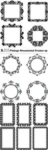 Vectors - Vintage Ornamental Frames 25