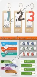 Banners with numbers vector 25