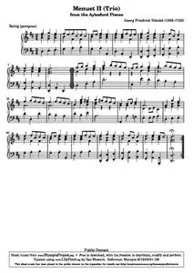 HandelGF - Menuet II (Trio)