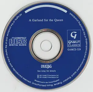 VA: A Garland for the Queen / Benjamin Britten: A.M.D.G / Sacred And Profane (1991, Gamut Classics # GAMCD 529)