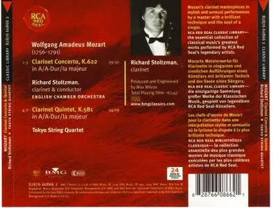 Richard Stoltzman, Tokyo String Quartet - Mozart: Clarinet Concerto, Clarinet Quintet (2004)