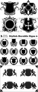 Vectors - Stylish Heraldic Signs 6