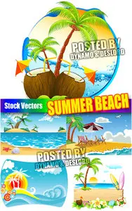 Summer beach - Stock Vectors