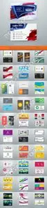 Business cards modern style mega collection vector 2