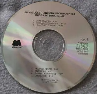 Richie Cole & Hank Crawford Quintet - Bossa International (1987) {Milestone MCD-9180-2 rel 1990}