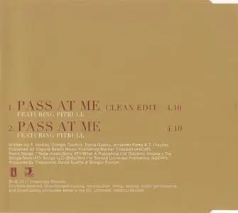 Timbaland featuring Pitbull - Pass At Me (Europe CD single) (2011) {Interscope}