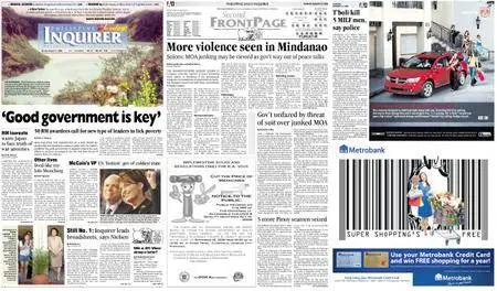 Philippine Daily Inquirer – August 31, 2008