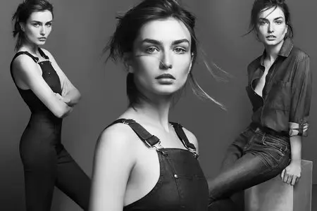 Andreea Diaconu - Frame Denim Fall-Winter 2014 Campaign