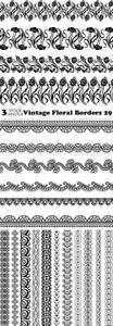 Vectors - Vintage Floral Borders 29