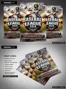 CM - Baseball League Flyer Template 1145162