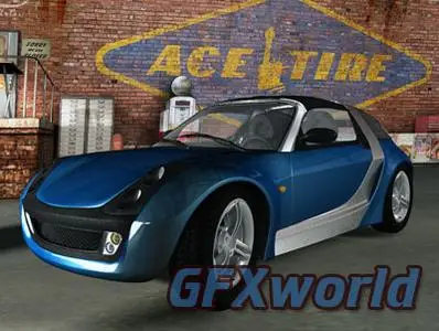 3D Cars Models - Smart Roadster (Hi-Poly)