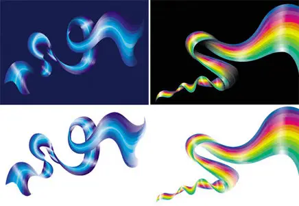 Pretty ribbon vector