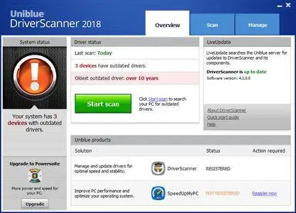 Uniblue DriverScanner 2018 4.2.0.0 Multilingual