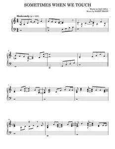 Sometimes when we touch - Dan Hill (Piano Solo)