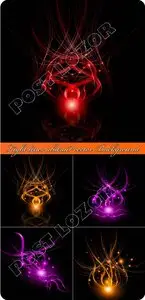 Light lines abstract vector Background 
