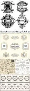 Vectors - Ornamental Vintage Labels 49