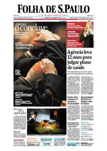 Jornal Folha de São Paulo -10 de março de 2013 - Domingo