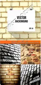 Brick wall background vector
