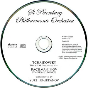 St. Petersburg PO, Yuri Temirkanov - Tchaikovsky: Orchestral Suite from Swan Lake, Rachmaninov: Symphonic Dances (2011)
