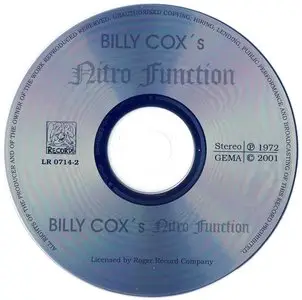 Billy Cox's - Nitro Function (1972) [2001, Lizard Records, LR 0714-2]