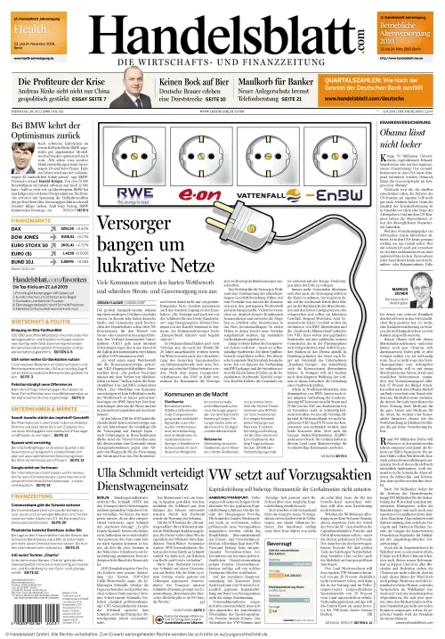 Handelsblatt vom 28.07.2009