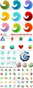 Vectors - Abstract 3D Logo Set 19