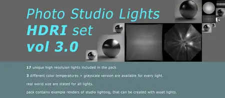 Photo Studio Lights HDRI vol 3.0