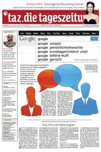 Tageszeitung TAZ vom 15 Mai 2013