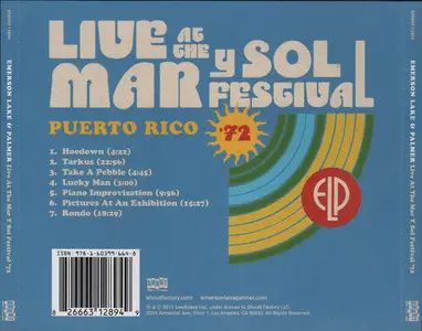 Emerson, Lake & Palmer - Live At The Mar Y Sol Festival '72 (2011)