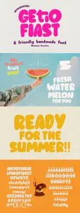 Getio Fiast Friendly Handmade Font Q3AZEWX