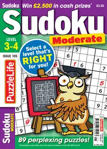 PuzzleLife Sudoku Moderate - February 2025