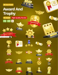 EE - 3D Award & Trophy Illustration R2DN929