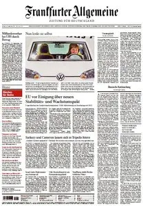 Frankfurter Allgemeine Zeitung vom 16 September 2011
