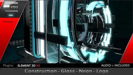 Construction Glass Neon Logo - Project for After Effects (VideoHive)
