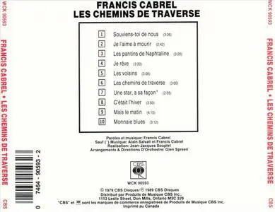 Francis Cabrel - Les Chemins De Traverse (1979) {1989 CBS Canada}