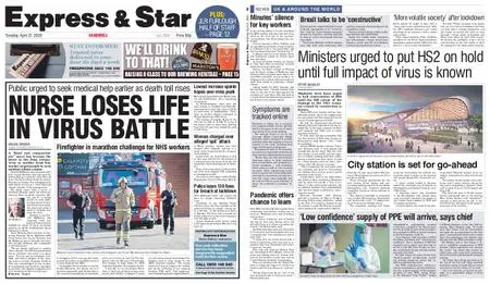 Express and Star Sandwell Edition – April 21, 2020