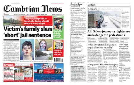 Cambrian News Arfon & Dwyfor – 08 February 2019