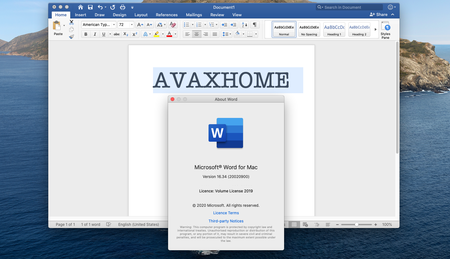 Microsoft Office 2019 for Mac v16.34 VL Multilingual