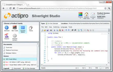 Actipro Silverlight Studio v11.2.0120 