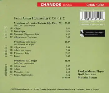 Matthias Bamert, London Mozart Players - Franz Anton Hoffmeister: Symphonies (2005)