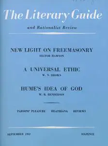 New Humanist - The Literary Guide, September 1952