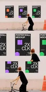 Poster Wall Mockup LB3QKR7