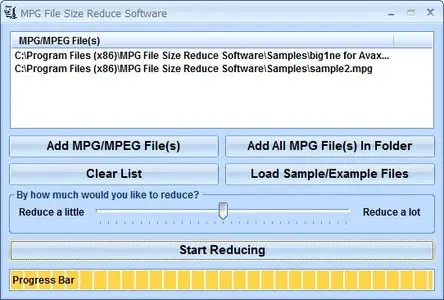 MPG File Size Reduce Software 7.0