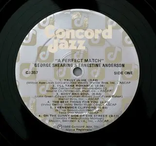 George Shearing & Ernestine Anderson - A Perfect Match (1988) 24-Bit/96-kHz Vinyl Rip