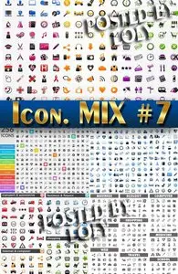 Icon. Mix #7- Stock Vector